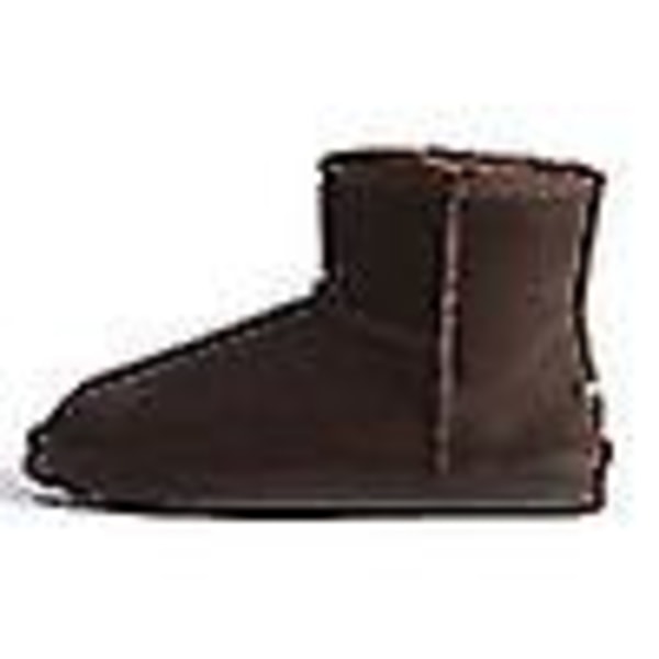 Aus Wooli Australia Vattentäta Unisex Äkta Aussie Fårskinniga Ankle Boots Chocolate 39