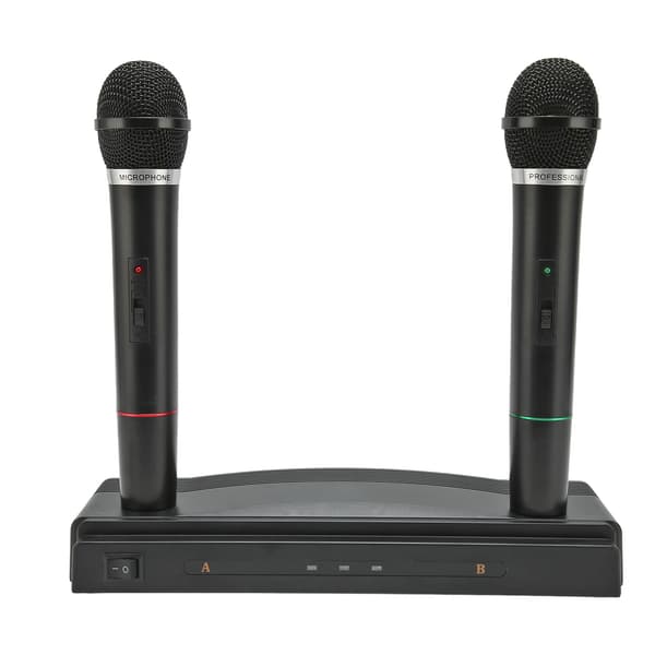 Wireless Handheld Microphone 2.4G 10m Range Dual Dynamic Microphone for Karaoke Party Conference