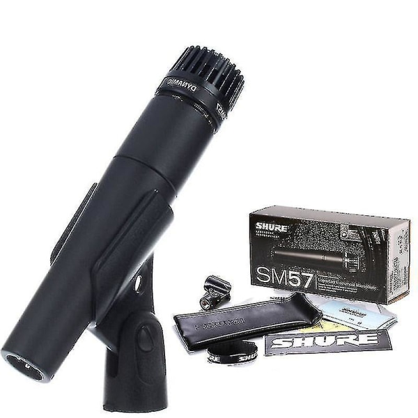 For Shure Sm57 Legendarisk dynamisk mikrofon Professionel kablet håndholdt karaokemikrofon til scenestudieoptagelsesgave