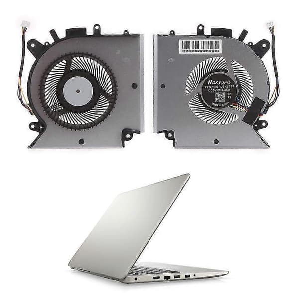 4-bens radiatorblæser Kompatibel med MSI Katana GF66 GF76, CPU-køleblæser CPU GPU