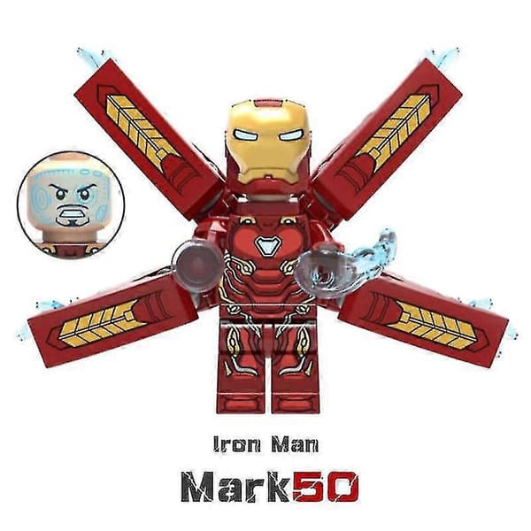 Iron Man MK50 Super-britisk klods superhelt kompatibel med Legoinglys