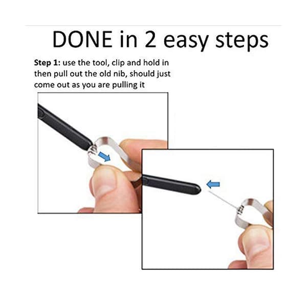 10 stk. Stylus-tupper Stylus-refill Spen-refill for Galaxy Tab S6lite S6/s7/s7/s8 Note10/note20