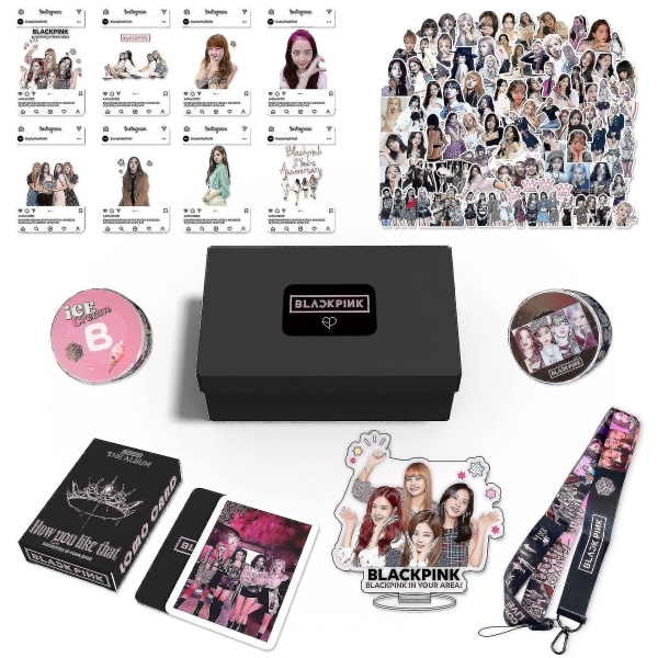 161 kpl Black Pink Born Pink Album Set - Blink Fans -tuotteita syntymäpäiville, juhlakoristeita, Kpop B