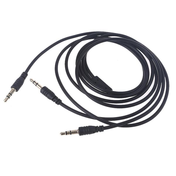 Splitterkabel 3,5 mm Y Audio Jack Splitter Forlængerkabel Han til 2 Port Han
