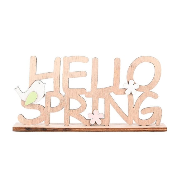 Hello Spring Easter -kirjainpuinen riippuva koriste kotiin, juhliin ja festivaaleille Hello Spring,Ornament