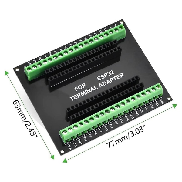 Esp32 Breakout Board Gpio 1 Into 2 Yhteensopiva Nodemcu-32s Lua 38pin Gpio Expansion Boardin kanssa