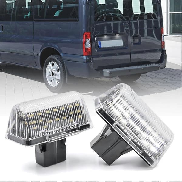2 stk. LED-nummerpladelys til Transit MK6 MK7 2013