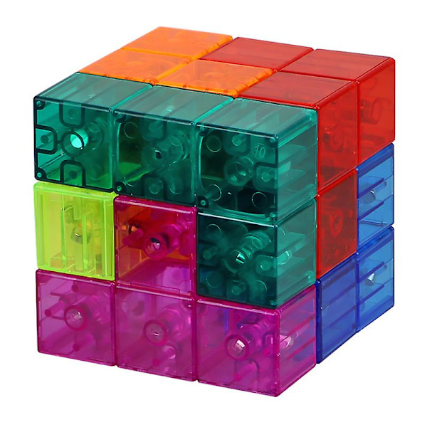 Luban Decade S Magneettinen Kuutio Rakennus Älylelut 3d Kiertävä DIY-Sarja Ärsyttävä Huone Lapsille Lahja Puzzle Nopeus Takaisin
