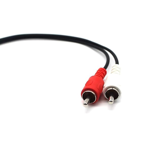 5-bens DIN han-kabel til 2 RCA han-stik stereokabel 1,5M til stereoanlæg