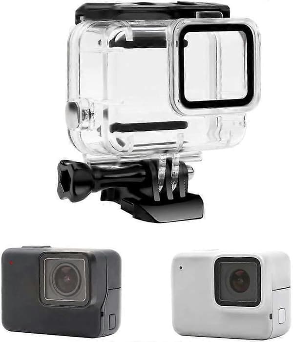 60M Super Dive Case til GoPro Hero 7 White/Silver
