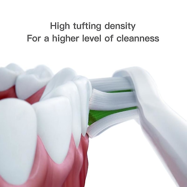 10 stk erstatningsbørstehoveder Dupont Soft Velegnet Vakuum Sunde børstedyser til Soocas X3/x3u/x5 Sonic elektrisk tandbørste 10White