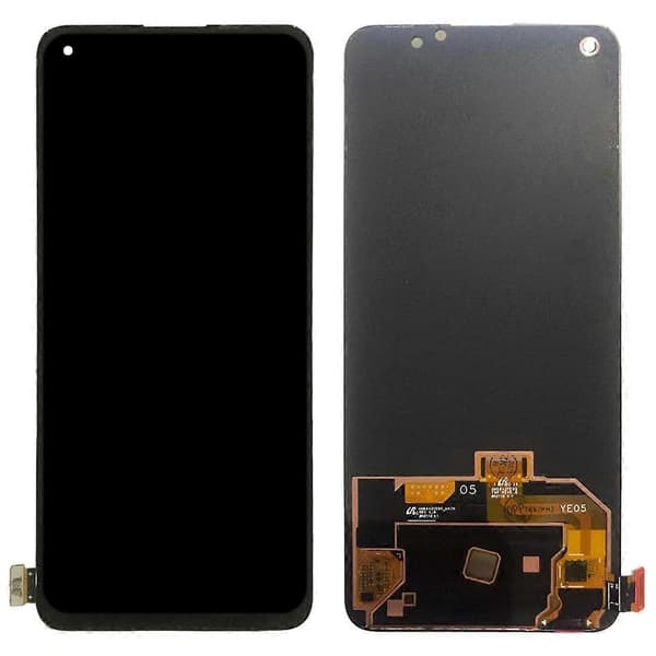 Til OnePlus Nord 2 5G 2021 med Digitizer Komplet Samling Original LCD Skærm (Sort) Black