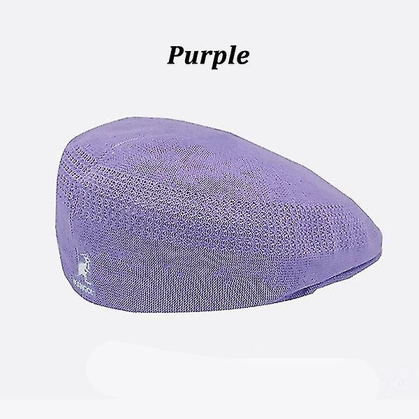 2023 Ny Kangol Basker Mesh Peaked Hat Brittisk Retro Hat Purple