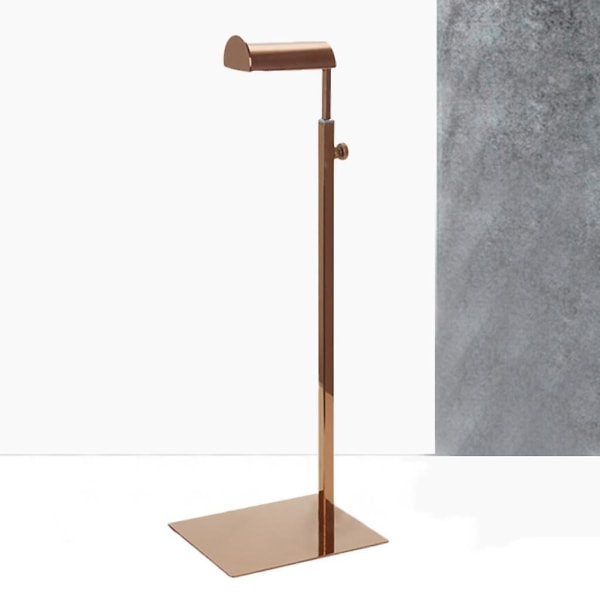 Metallisk Väska Displayställ Justerbar Handväska Stativhållare Mirror Rose Gold
