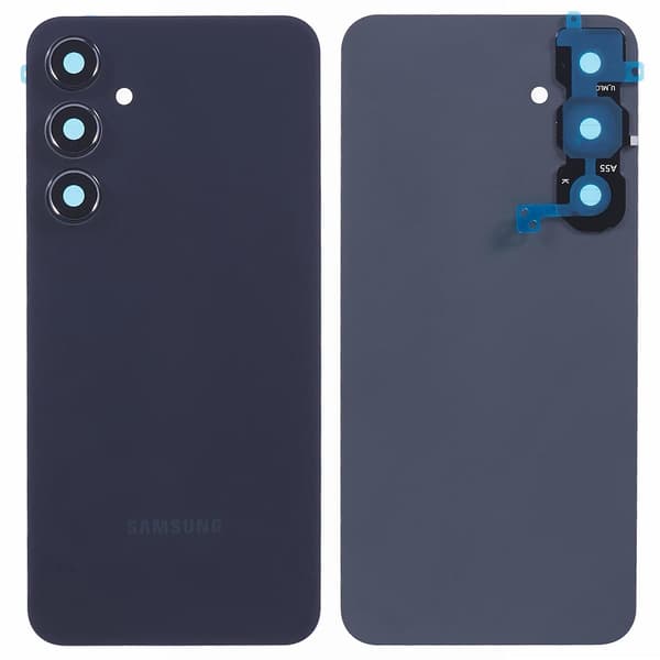 Batterihus til Samsung Galaxy A55 5G A556 med kameraobjektivdæksel - Multicolor Black
