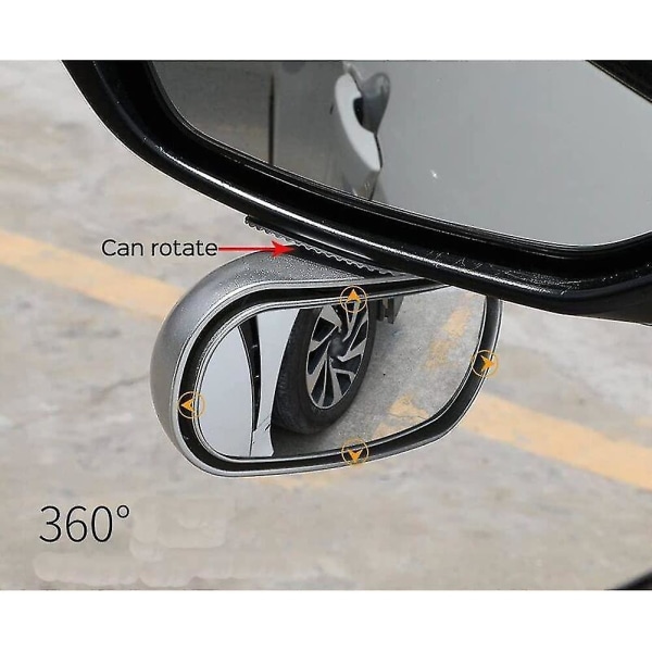 Blind Spot-sidospegel, Bil Externt Blind Spot-sidospegel 360 Grader Justerbar Blind Spot-sidospegel 1pcs