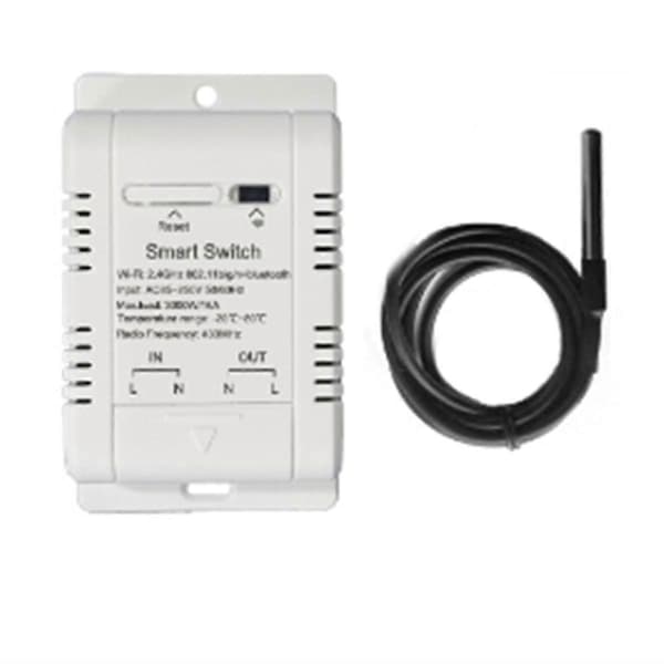 Tuya Wifi 16A Smart Temperatur Switch Strömmätare hwy