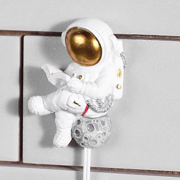 4 kpl Happy Planet ripustimet lasten pyyheteline kypäräripustin astronautti seinäkoukut metallikoukut raskaat seinäkoukut