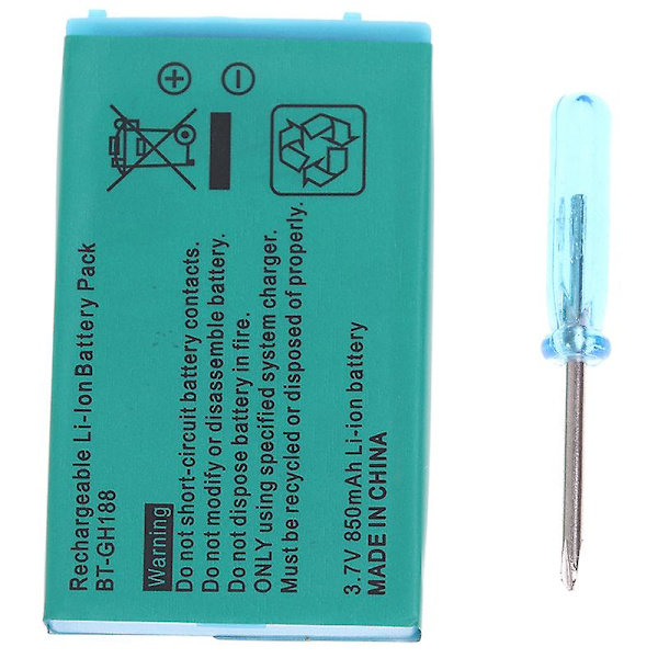 Nintendo Gba Sp 850 mAh Sisäinen Latautuva Litium-ioniakku + Ruuvimeisseli