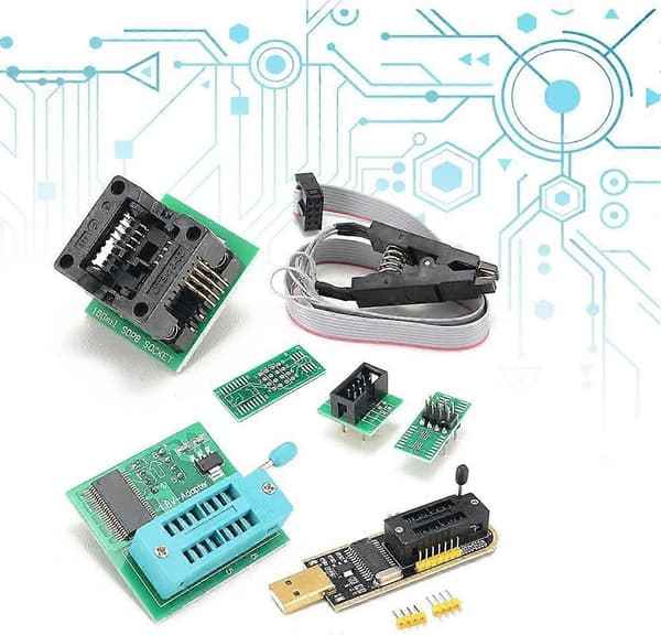 CH341A Programmer med statusindikator for EEPROM Flash BIOS USB-programmering