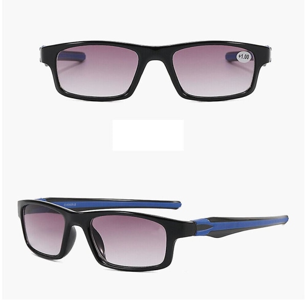Gradient tonede læsebriller Sportssolbriller Læsere Presbyopiske briller Blue Strength 2.50