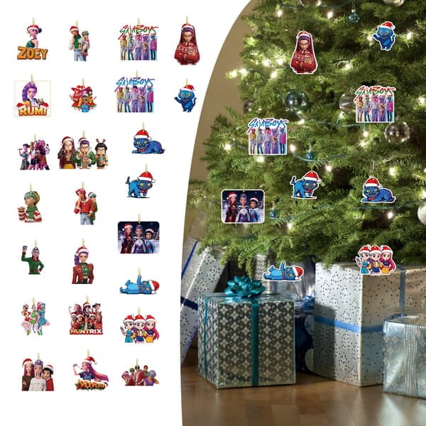 KPOP Witcher julekalender blind box, 24-dagers julekalender, akryl flat nøkkelringstil - 06