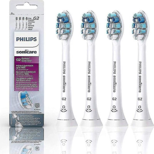 4 stk erstatningsbørstehoder for Philips Sonicare C1 C2 G2 W2 Proresults