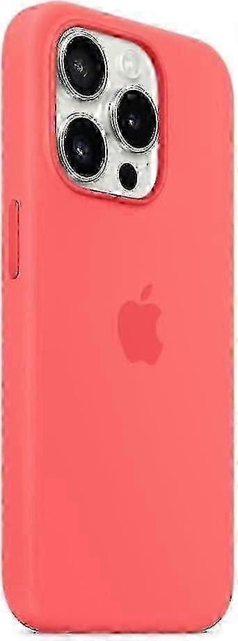 För Apple iPhone 15 Pro Silikonskal med MagSafe Guava