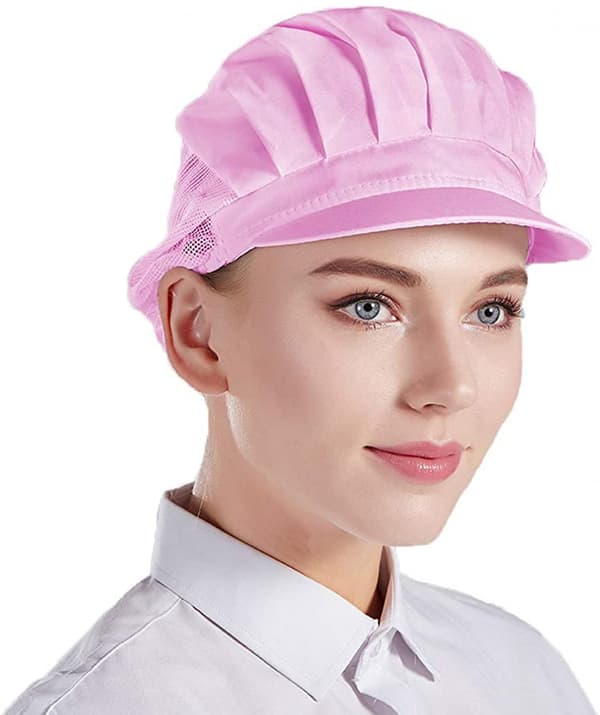 Kockmössa Kökshatt Matserveringsnät (54-56 cm), Rosa