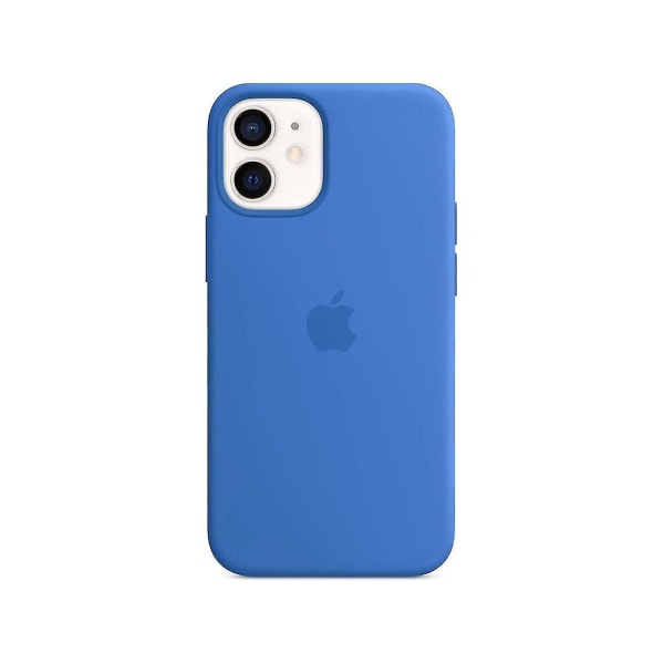 Iphone 12 Mini Silikone Telefon Taske Blue