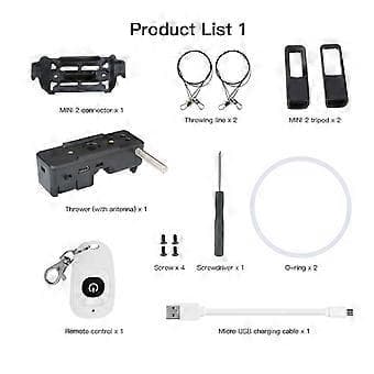 For Mavic Mini 1/2 Airdrop System Drone Load Delivery Transport Thrower Device Search Rescue Delivery Accessories