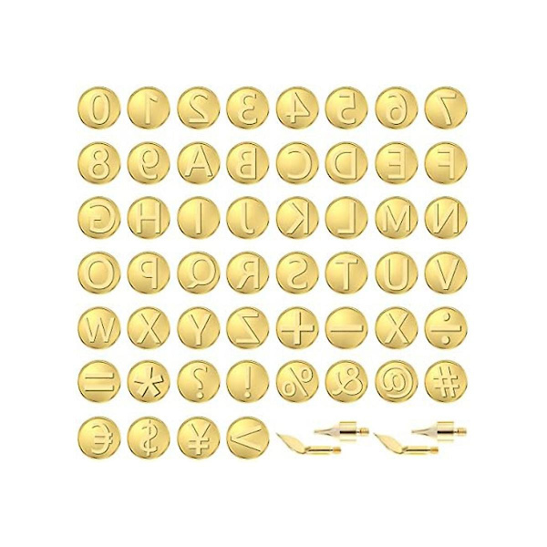 56 kpl Puunpolttoterävälineiden Sarja Kirjaimilla, Puunpolttotyökalu, Mukana Aakkoset DIY-Painantaan, Veistämiseen, Cr