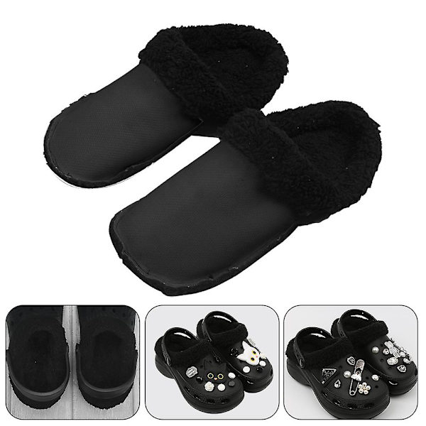 Skoskydd, Tvättsbart Inlägg, Croc Clog Sulor, Vintervarma Tofflor EU35-36