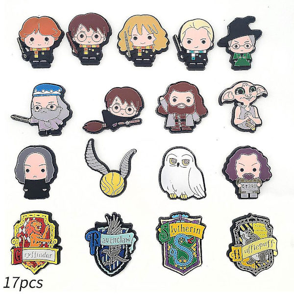 17 st Harry Potter Skocharm, Dekoration för Crocs-skor