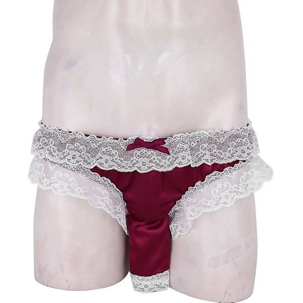 Mænds Åben Front Thong Terracotta L