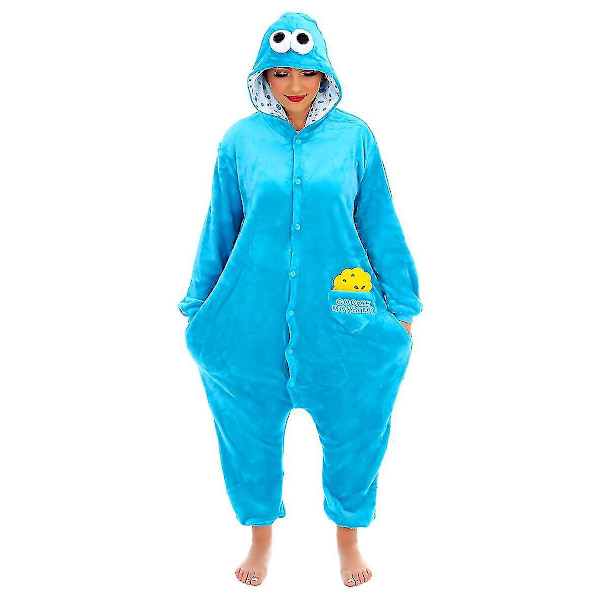 Piirroshahmojen Unisex Onesie Hupullinen Fantasia-asu Totoro L(170CM-180CM)