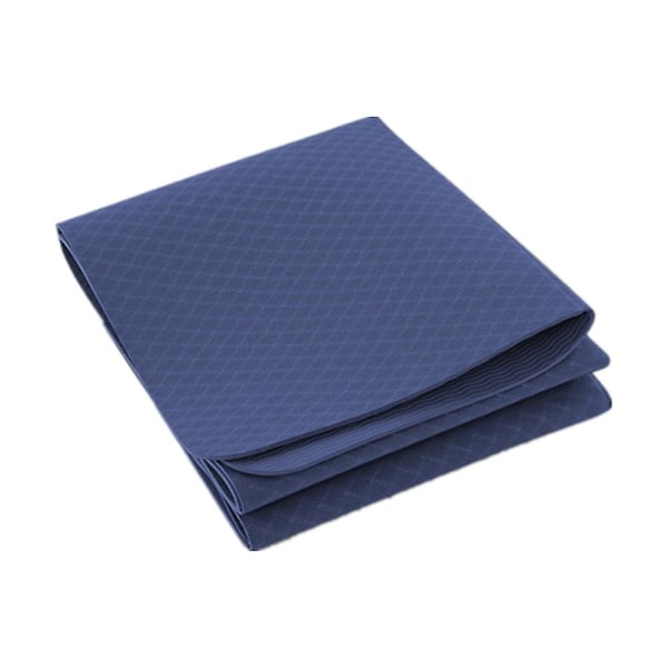 183*61*0,4 cm Portabel Yogamatta Vikbar Träningsmatta Blue