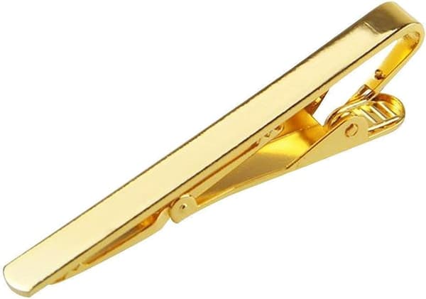 Simpel slipsenål i metal til mænd (guld)