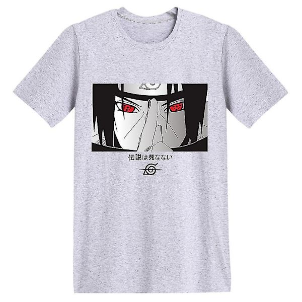 Unisex Anime Uchiha Itachi Painettu T-paita Rento Kesä Lyhythihainen Yläosa Lahjat Gray M