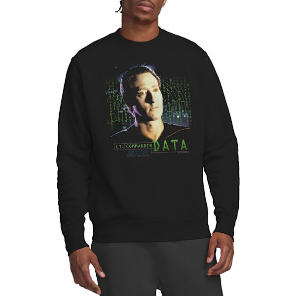Star Trek Unisex Voksen Data Sweatshirt L Sort Black L