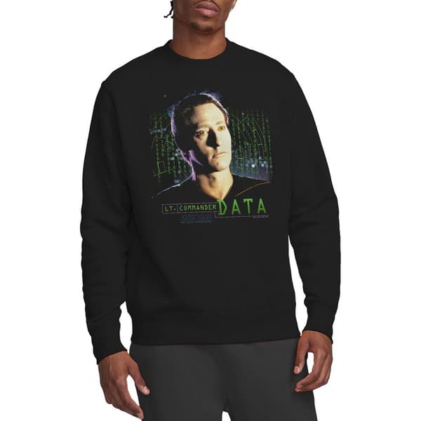 Star Trek Unisex Voksen Data Sweatshirt XL Sort Black XL