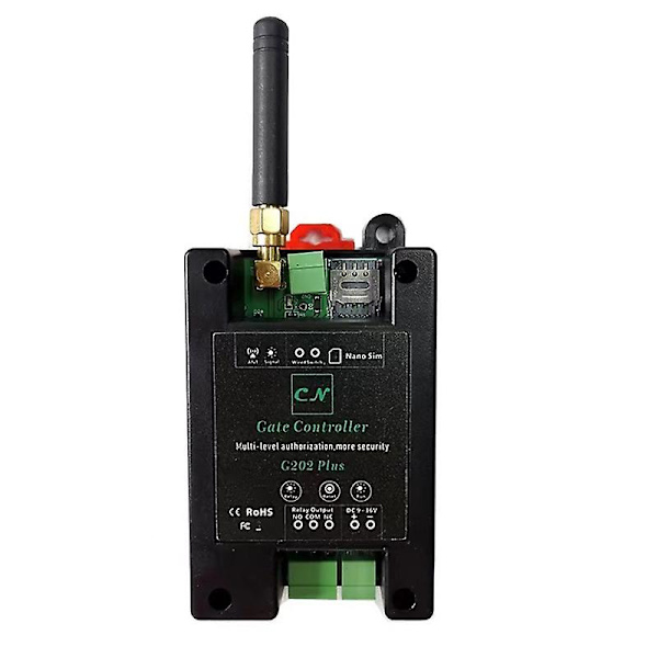 GSM-styrd Dörröppnare med Fjärrkontroll On/Off Reläbrytare Trådlös Dörröppnare via Gratis Samtal SMS-kommando