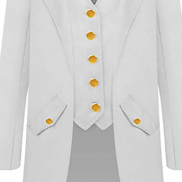 Halloween-asut Halloween Vanhemman ja lapsen vaatteet Miesten retrovaatteet Lasten polven mittaiset punk-retro smoking White