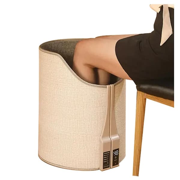 Electric Foot Warmer with Digital Display, Foldable, Portable, Adjustable Thermostat, Foot Warmer for Home