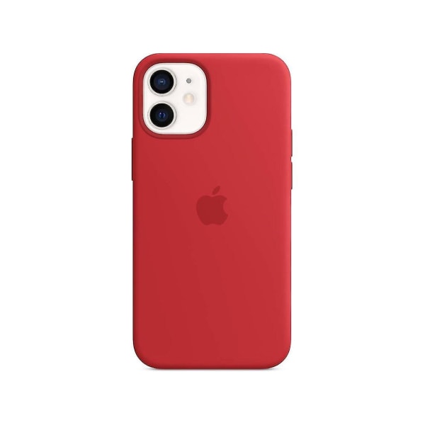 iPhone 12 Mini Silikon Telefon Cover Red