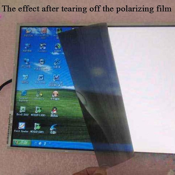 Lineær polarisatorfilm Lcd/led polariseret filter polariserende filmark til polarisationsfotografi 5p (haoyi