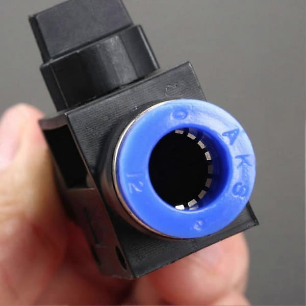 Pneumatisk kugleluftventil Push In Fitting Konnektor Slange Rør Hastighedsforbinder 12mm