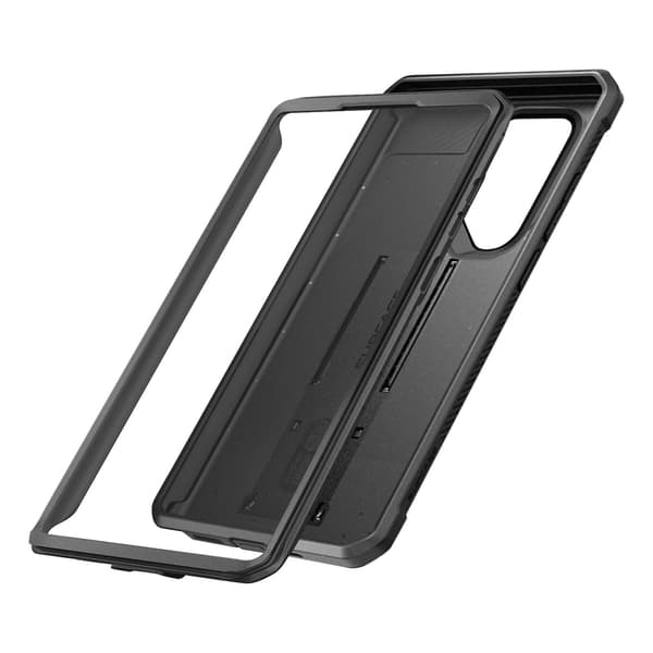 Galaxy S22 Ultra Cover Stativ Supcase Unicorn Beetle Pro Transparent Black