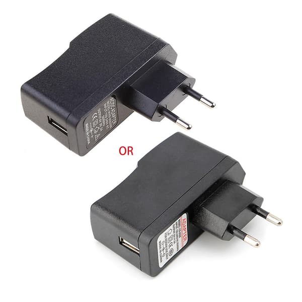 DC 5V 2A 10W USB Strømadapterlader AC 100-240V US EU Plugg