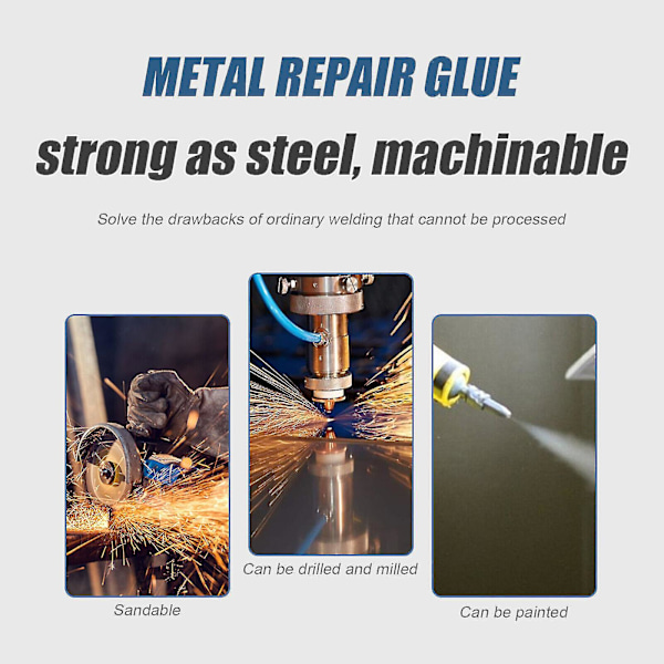 Magic Welding Super Glue - Korjaa Rauta, Teräs, Metalli ja Valut - Teollinen Liima 50ml